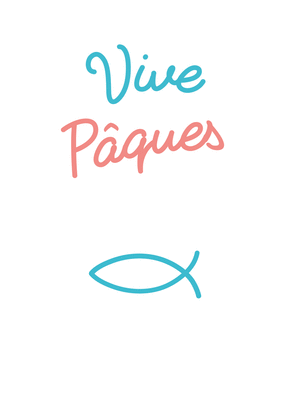 Carte religieux, saints et fêtes diverses Vive Pâques